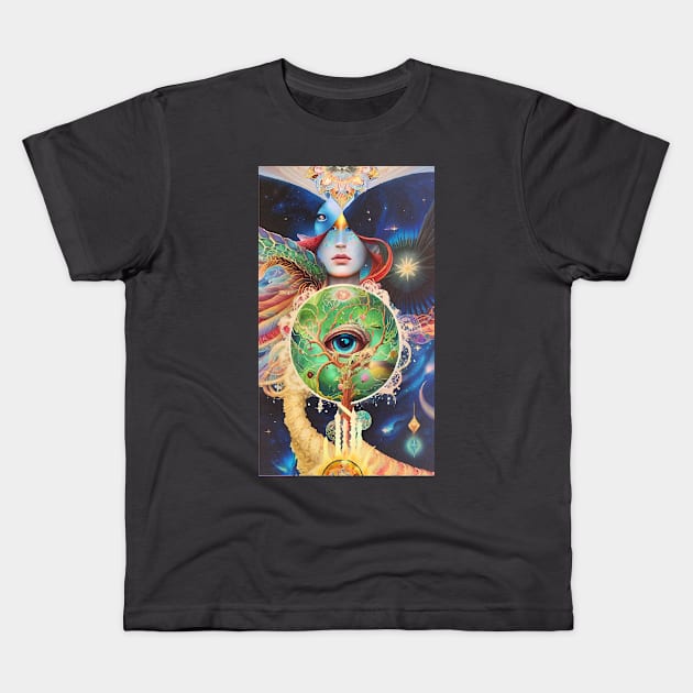 Age Of Aquarius Kids T-Shirt by gromoslav